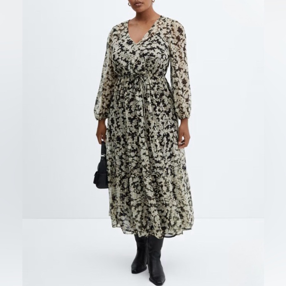 Mango floral print dress